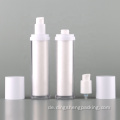 Luxus runde weiße kosmetische Airless Flasche Acryl